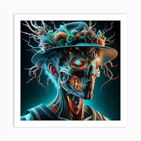 Man In Hat 1 Art Print