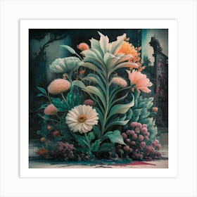 Flowers In The Dark Art Print