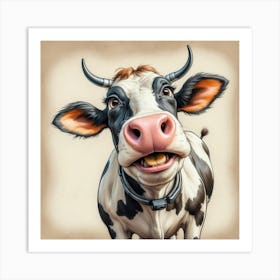 Cow Painting 4 Art Print