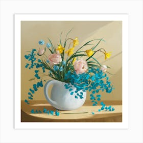 Flowers In A Vase 24 Art Print