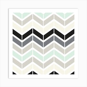 Modern Retro Pattern 17 Art Print