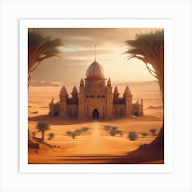 Sand Castle In The Desert 2 Art Print