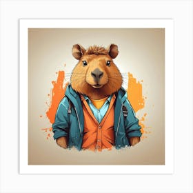 Capybara Art Print