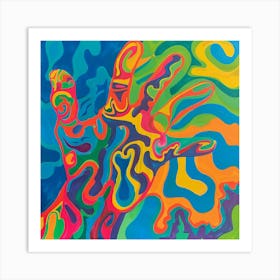 Psychedelic Hand 1 Art Print