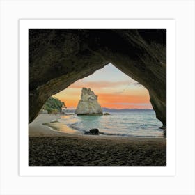 Cathedral Cove, New Zealand Poster