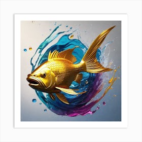 Gold Fish 4 Art Print