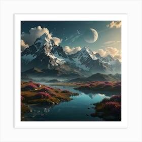 Landscape Painting 66 Art Print