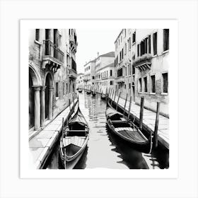 Venice Gondolas 1 Art Print