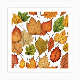 Autumn Leaves 30 Art Print