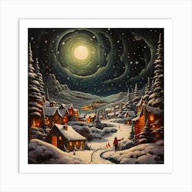 Serenade of Snowflake Serenity Art Print