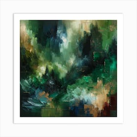 'Green Forest' Art Print