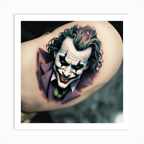 Joker Tattoo 4 Art Print