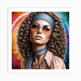 70'S Girl Art Print