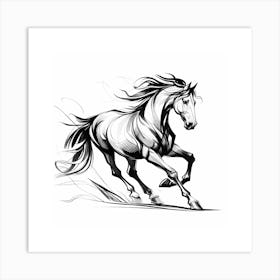 Horse Running 1 Art Print