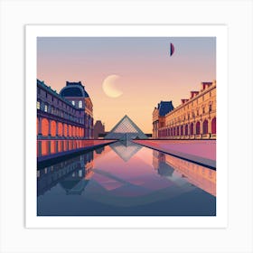 Paris At Sunset Art Print