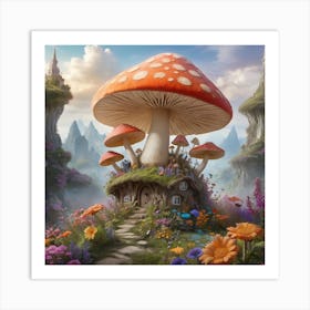 Albedobase Xl In The Whimsical World Of A Fantastical Digital 0 Art Print