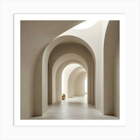 Arched Hallway 4 Art Print