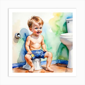 Potty Training Art Print