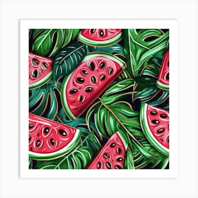 Watermelon Slices (11) Art Print