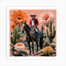 Cactus Man Art Print