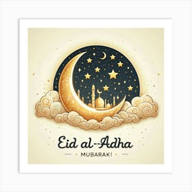 Eid Al Adha Mubarak 1 Art Print