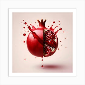 Pomegranate Splash 2 Art Print