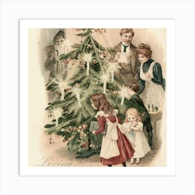 Vintage Christmas 6 1 Art Print