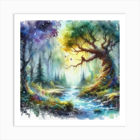 Tree In The Forest 1 Art Print