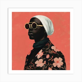 Black Woman In Sunglasses 1 Art Print