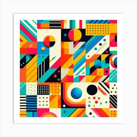 Abstract Geometric Pattern 5 Art Print