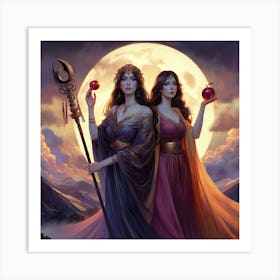 Two Goddesses Art Print