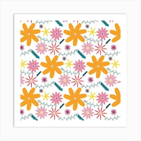 Floral Pattern 4 Art Print