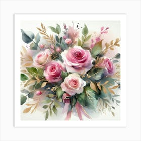 Bouquet Of Roses 1 Art Print