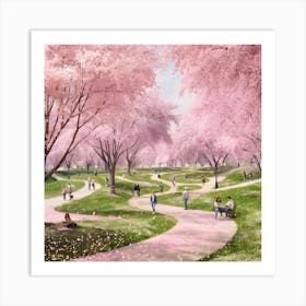 Cherry Blossoms 3 Art Print