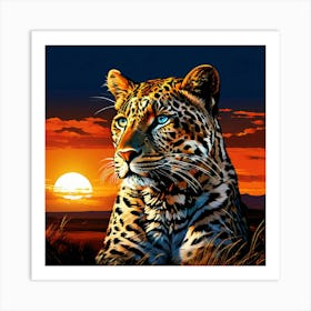 Serengeti Leopard Art Print