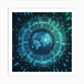 Futuristic World Art Print