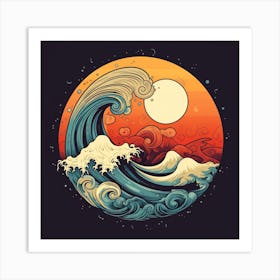 Great Wave 18 Art Print