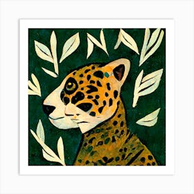 Tiger In Profile Art Print