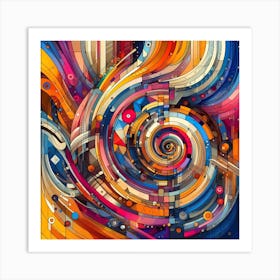 Abstract Painting 74 Art Print