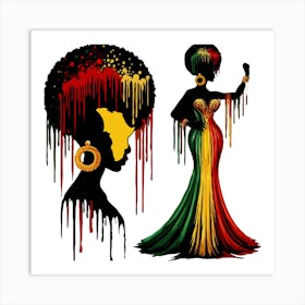 Rasta Woman Art Print