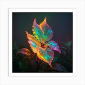 Rainbow Leaf 3 Art Print