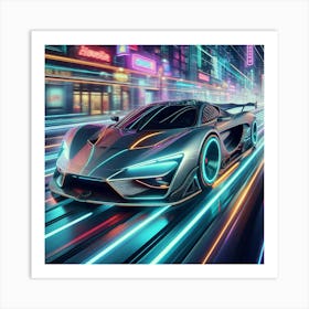 Futuristic Car 17 Art Print