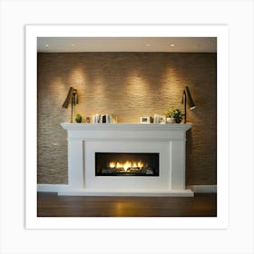 Fireplace Mantel 1 Art Print