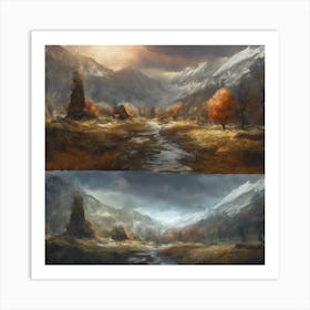 Mountain Landscape 9 Art Print