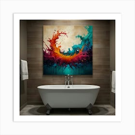 Splashes Of Color Art Print