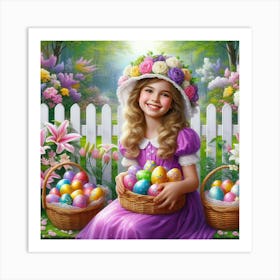 Easter Girl 21 Art Print