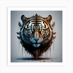 Tiger Head 1 Art Print