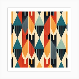 Abstract Geometric Pattern 43 Art Print