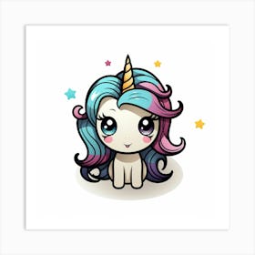 Cute Unicorn 775 Art Print