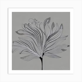 Abstract Floral Painting Art Print